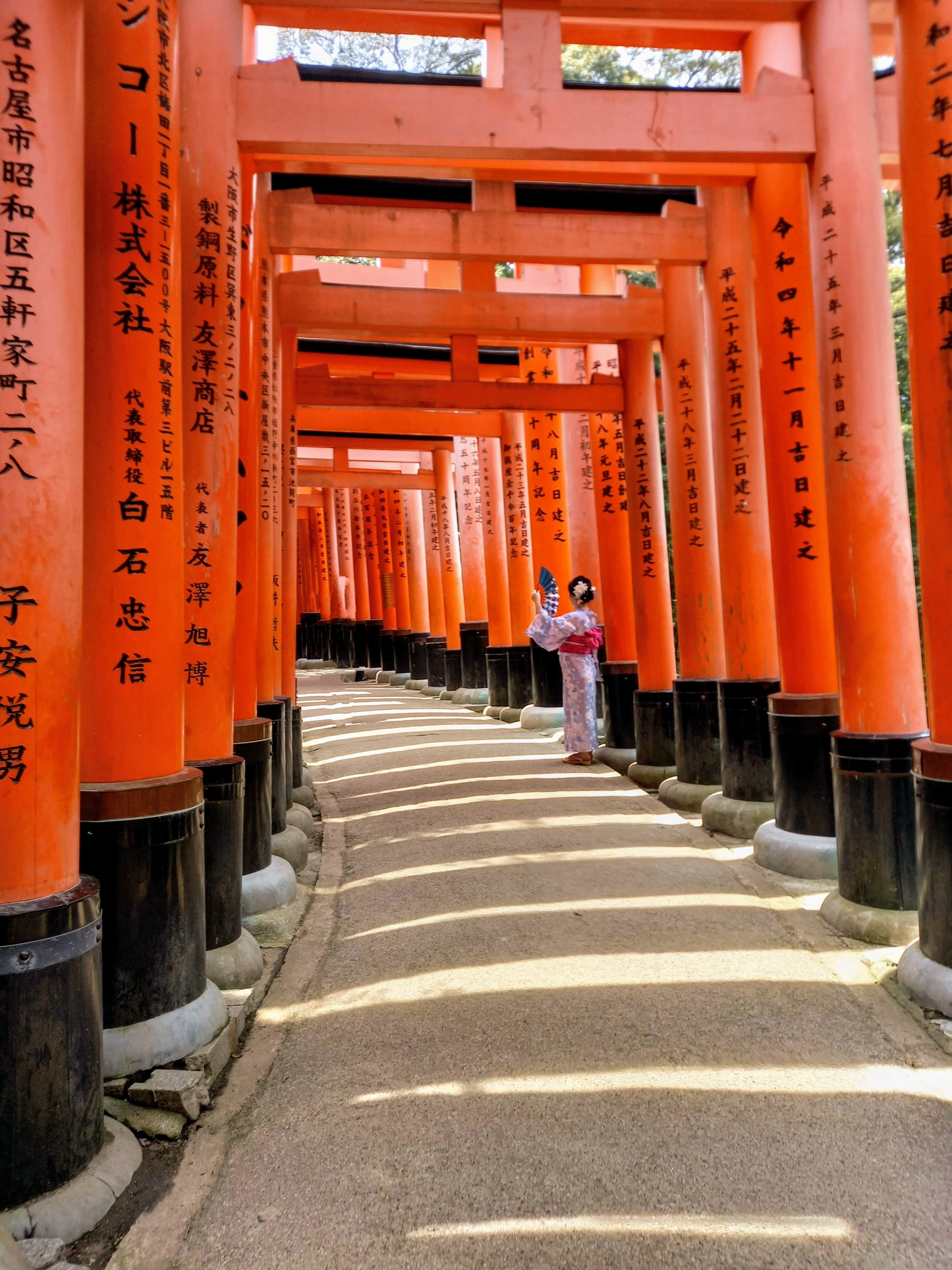 Fushimi Inari torii gates in Kyoto