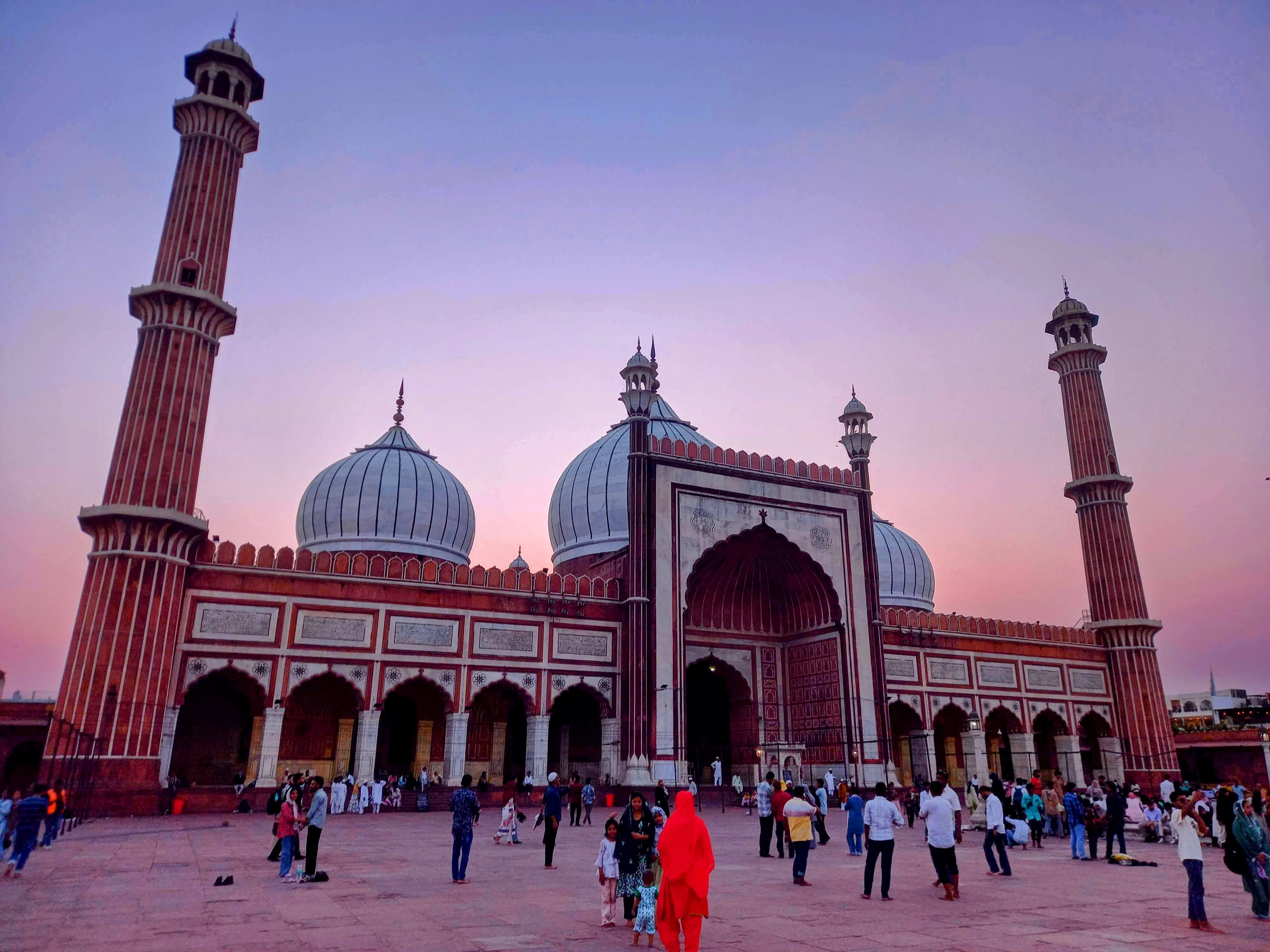 Jama Masjid near Red Fort in Old Delhi